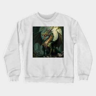 Green Dragon in the Swamp Crewneck Sweatshirt